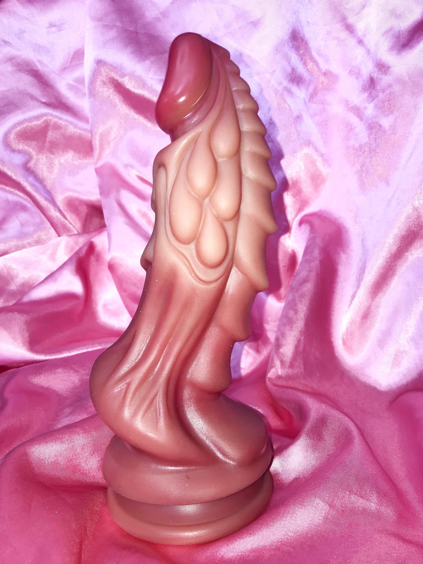 Skin color big dragon silicone dildo with strong suction cup