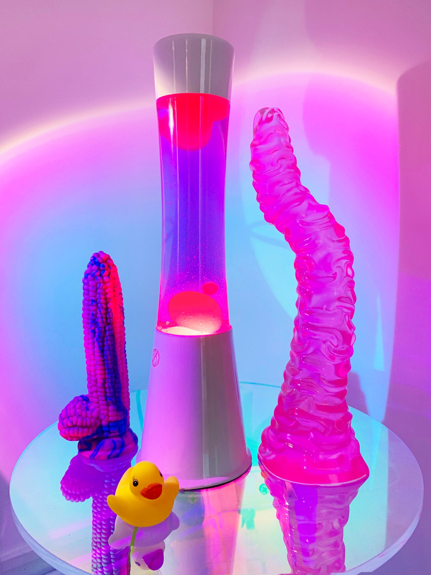 Pink big hentai fantasy dildo with strong suction cup